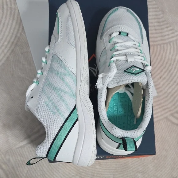 Sperry Harbormaster 2.0 White and Mint Sneakers - Picture 7 of 12